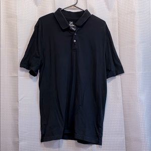 EUC George black polo short sleeve